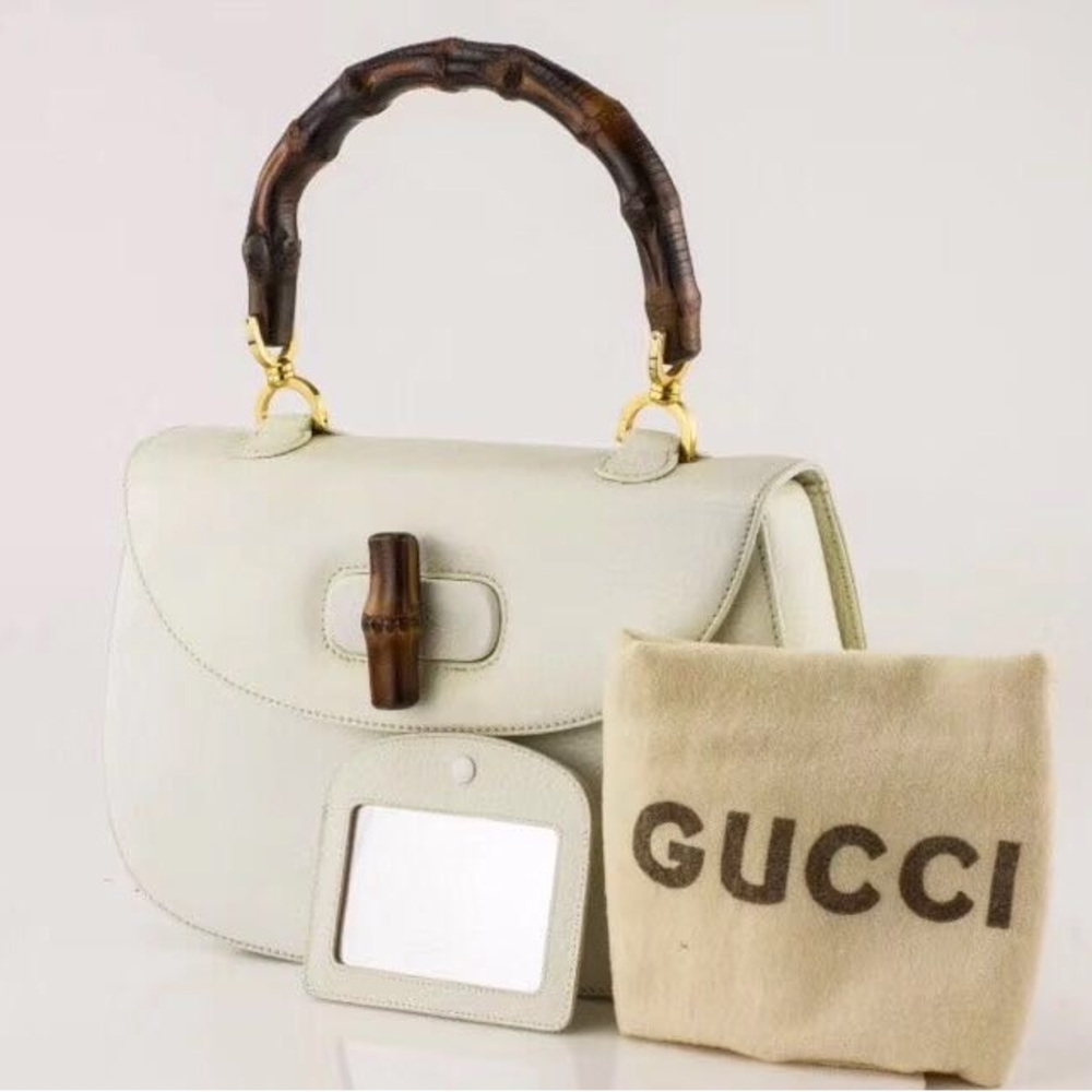 Vintage Gucci bamboo top handle bag